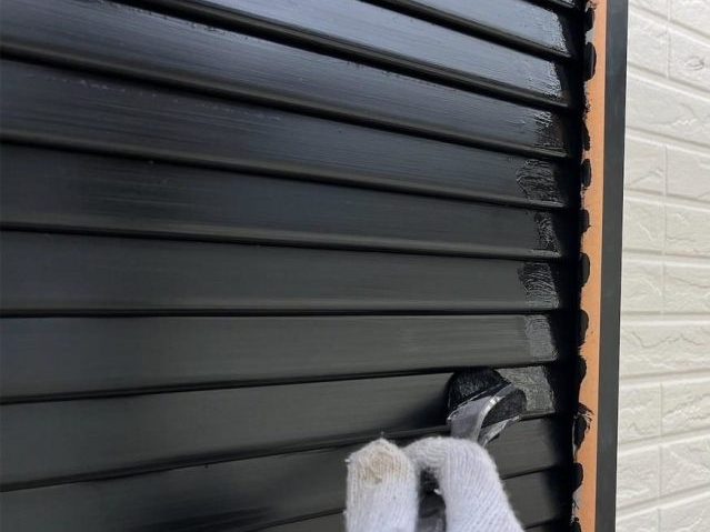 稲美町のシャッター上塗り